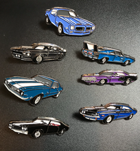 Load image into Gallery viewer, 7 Muscle Car Enamel Pin Lot